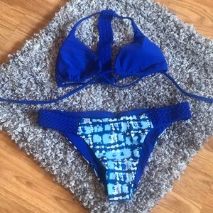 Royal blue swimsuit